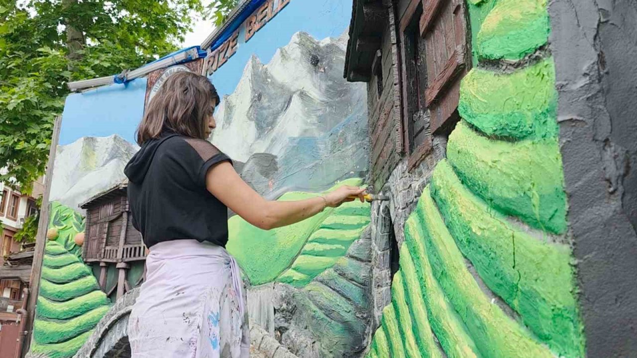 Rize’de sokakların güzelliği Gamze öğretmenden sorulur