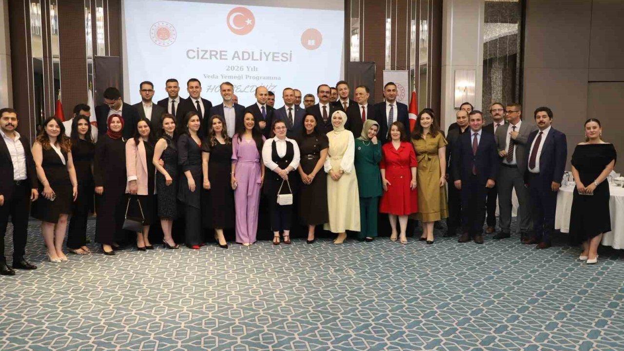 Cizre’de tayini çıkan hakim ve savcılar onuruna veda gecesi düzenlendi