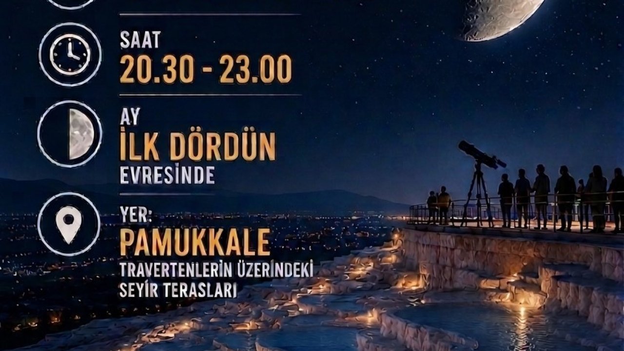 Denizli Bilim Merkezinden gökyüzü tutkunlarına özel etkinlik