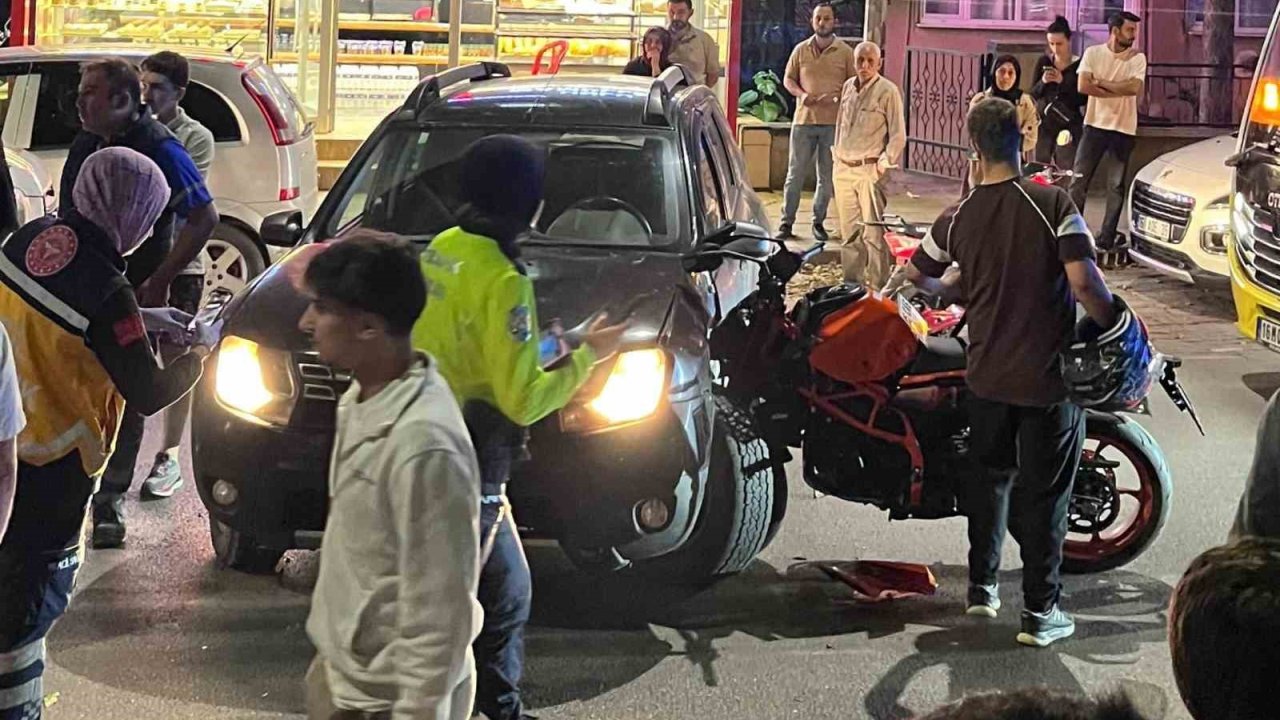 Bursa’da motosiklet ile otomobil çarpıştı: 1 yaralı