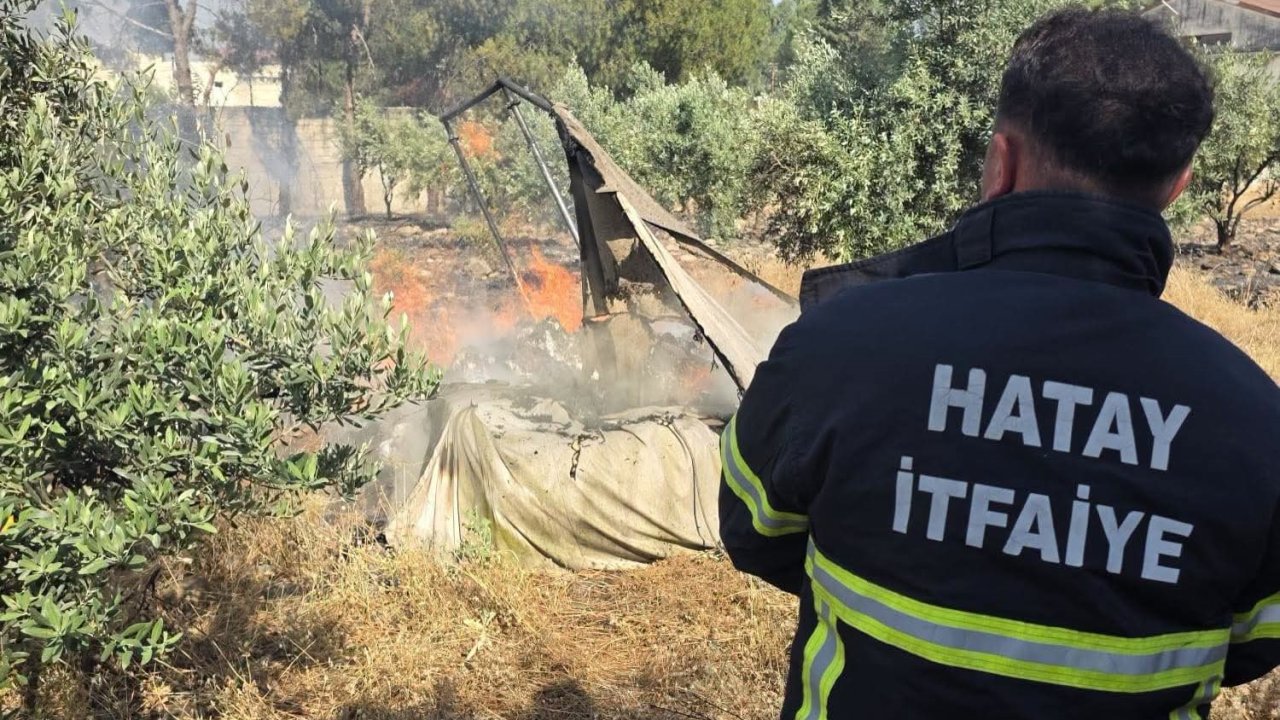 Hassa’da bahçe yangını