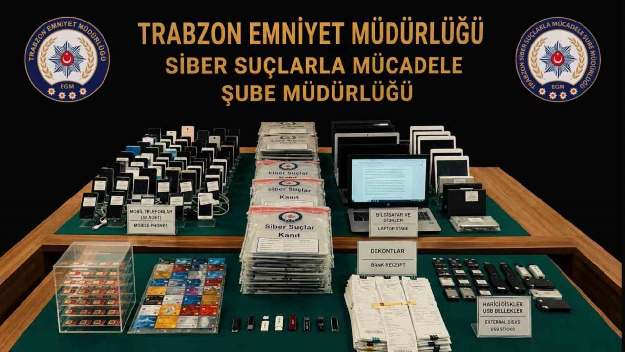 Trabzon merkezli 11 ilde yasadışı bahis ve dolandırıcılık operasyonu