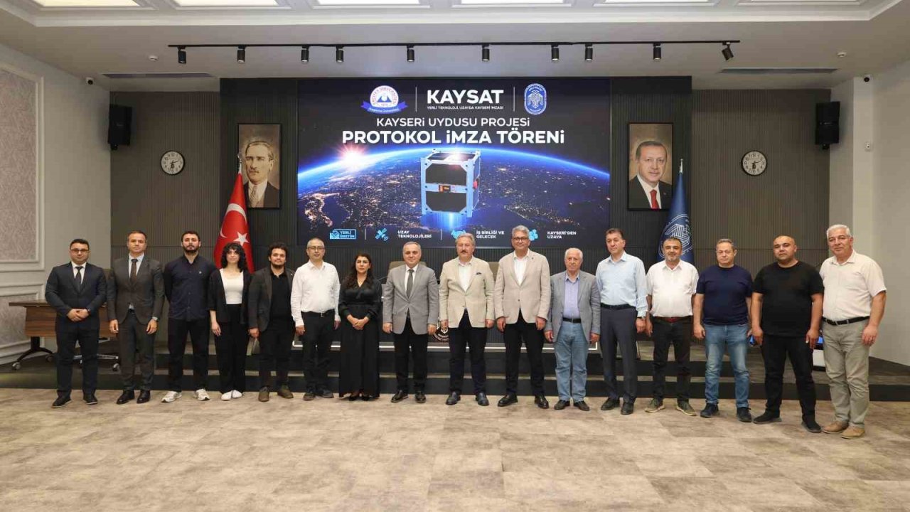 Meteoroloji uydusu KAY-SAT için Melikgazi Belediyesi’nde işbirliği protokolü