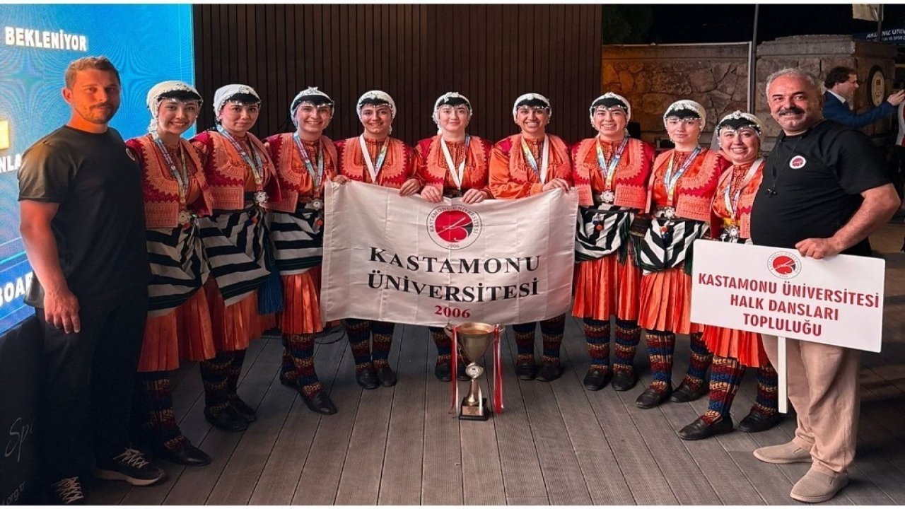 Kastamonu Üniversitesi Halk Dansları Topluluğu Türkiye ikincisi oldu