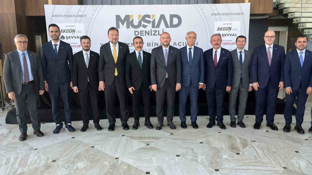 Muğla MÜSİAD, Denizli Şubesinin yeni hizmet binası açılışına katıldı