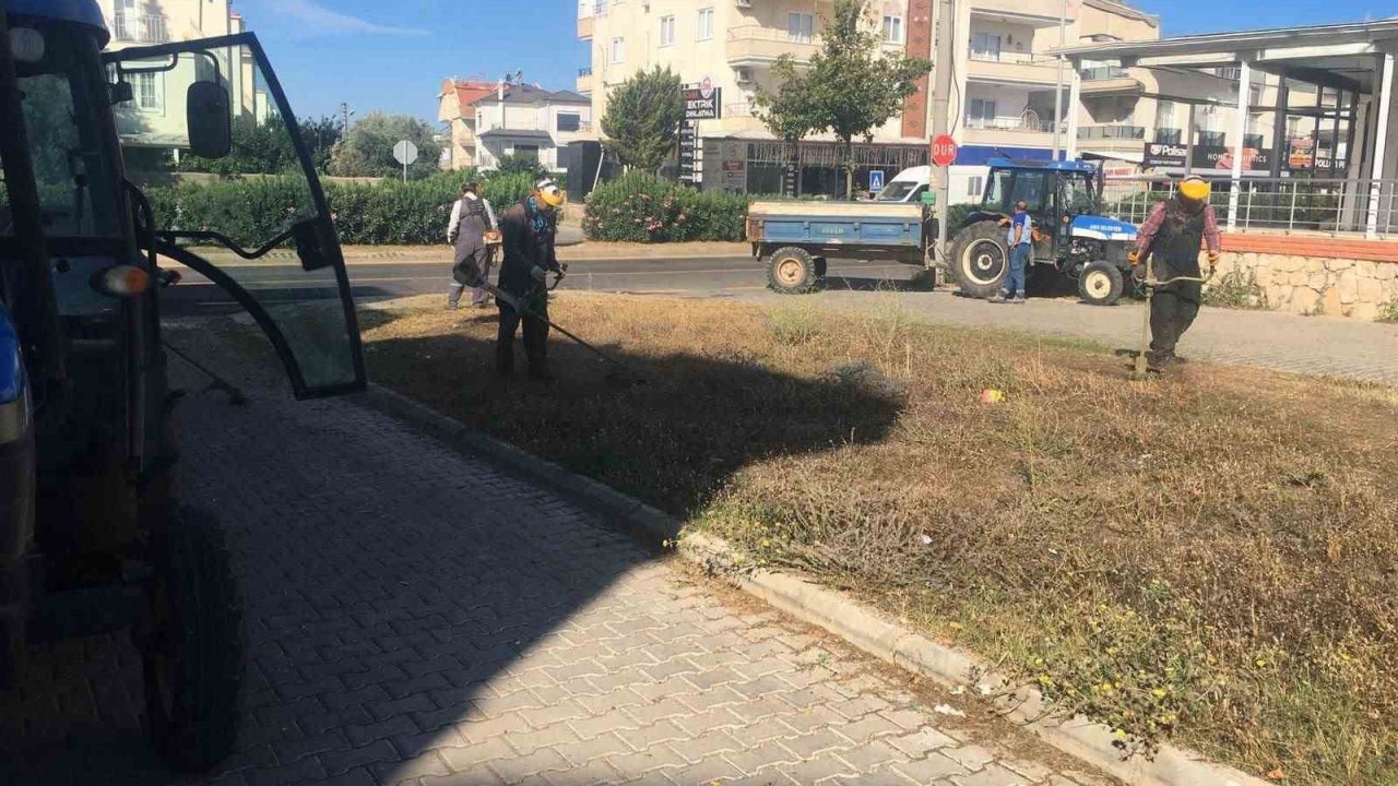 Didim Belediyesi yeşil alanlarda bakım çalışmalarını sürdürüyor
