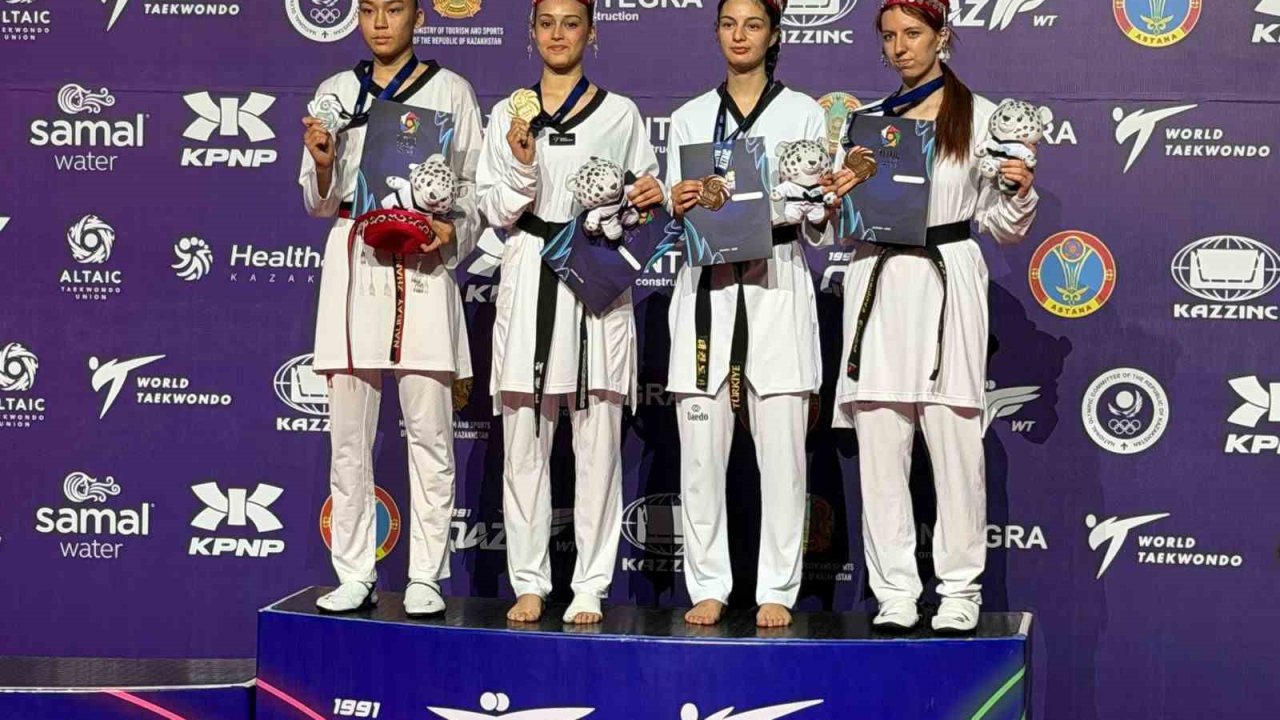 Aybike Trabzon’un Kazakistan’daki altın gururu oldu