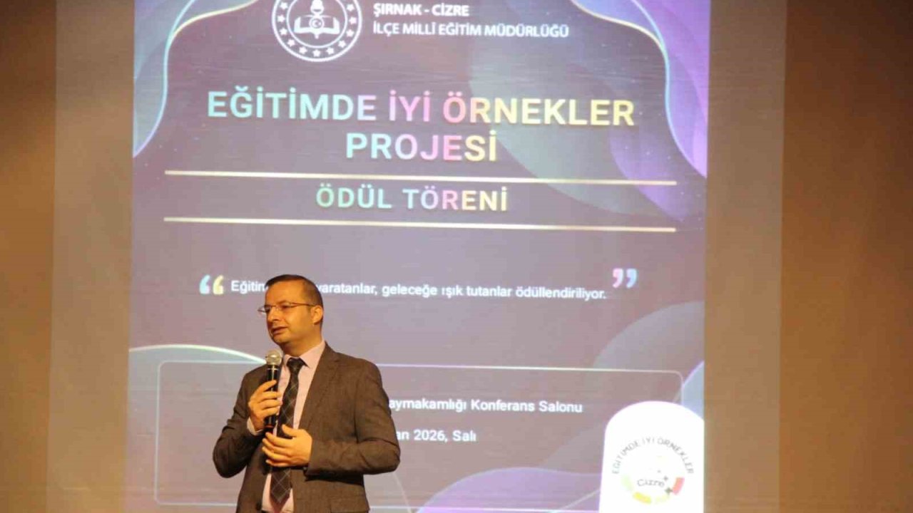 Cizre’de Eğitimde İyi Örnekler Projesi ödül töreni