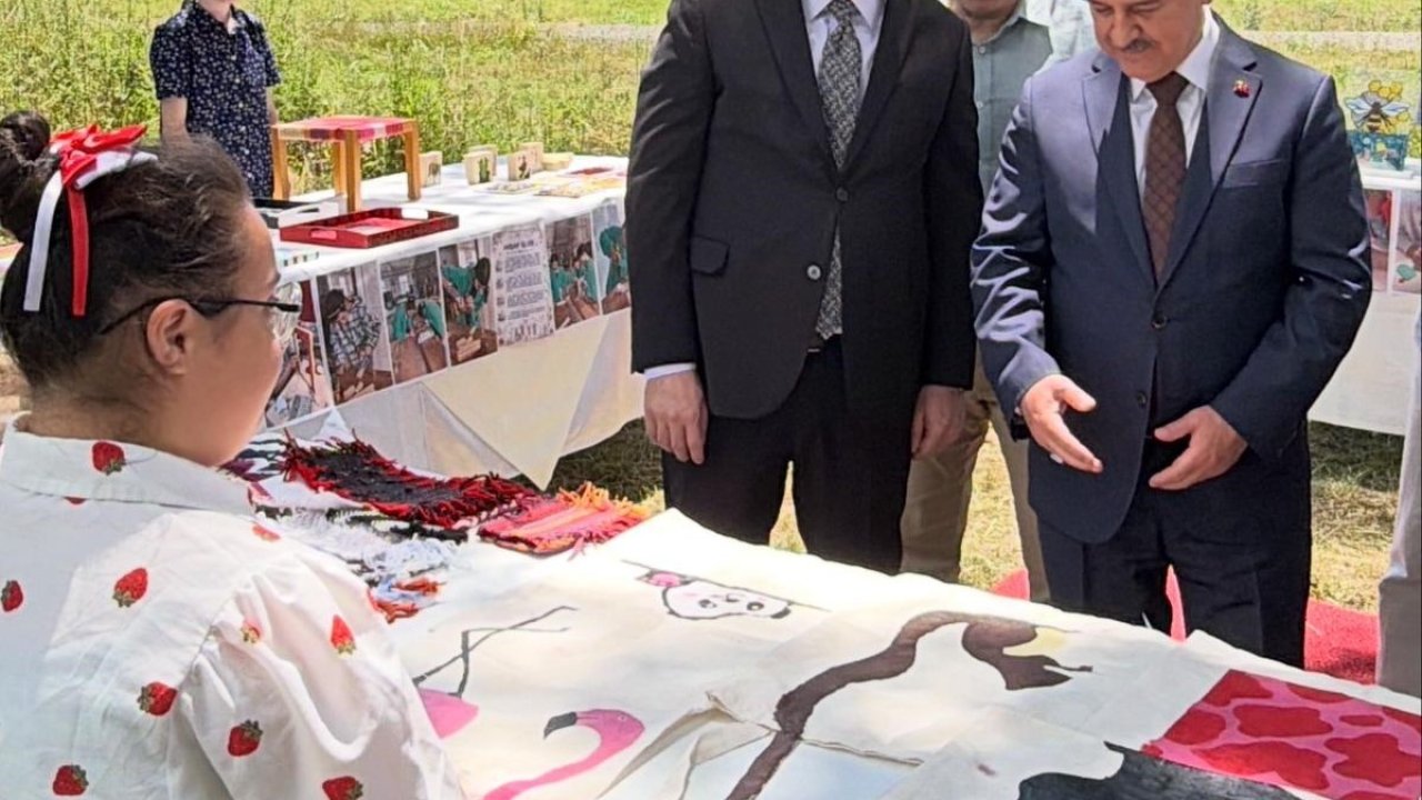 Özel eğitim öğrencilerinden göz dolduran yıl sonu sergisi