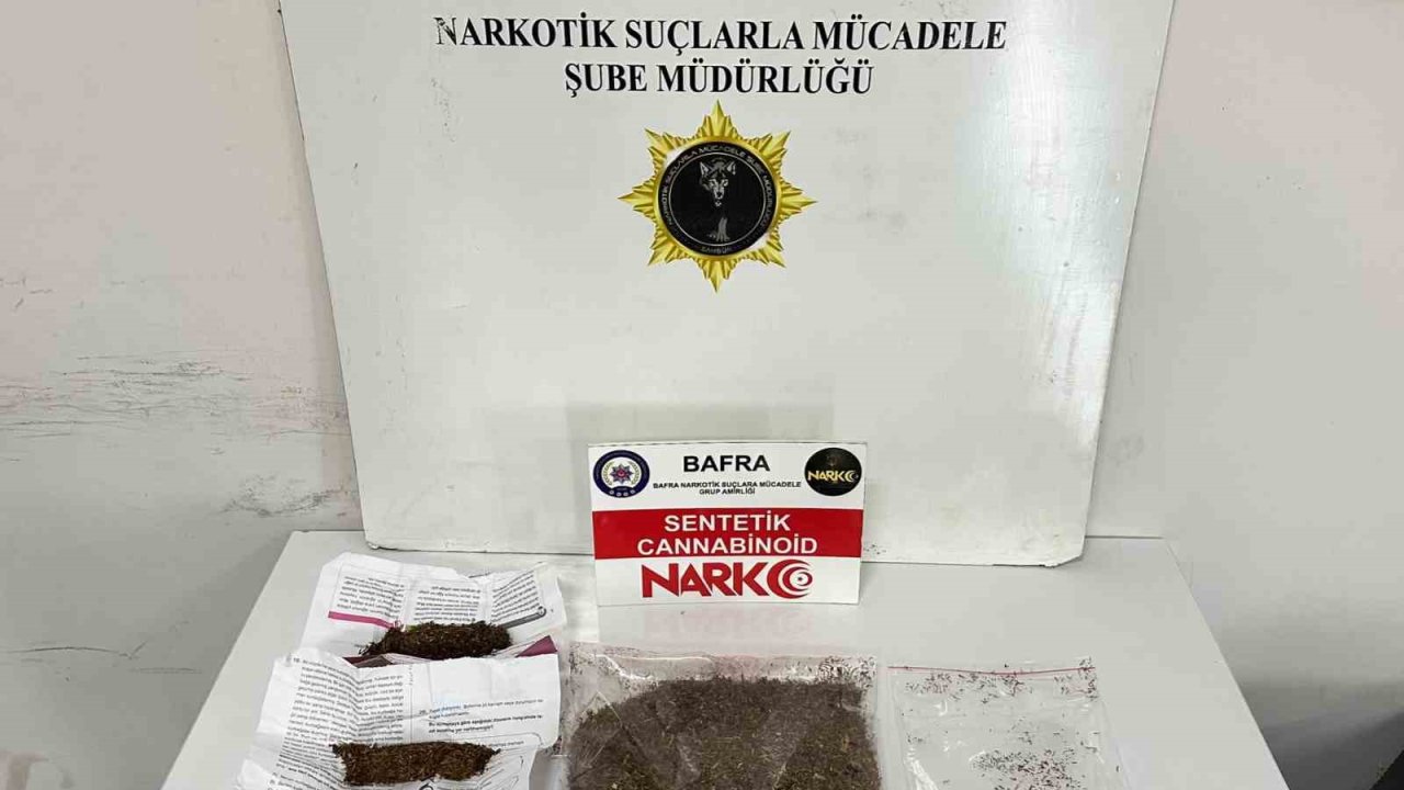 Bafra’da narkotik operasyonu: Uyuşturucu ticareti yaparken yakalandı