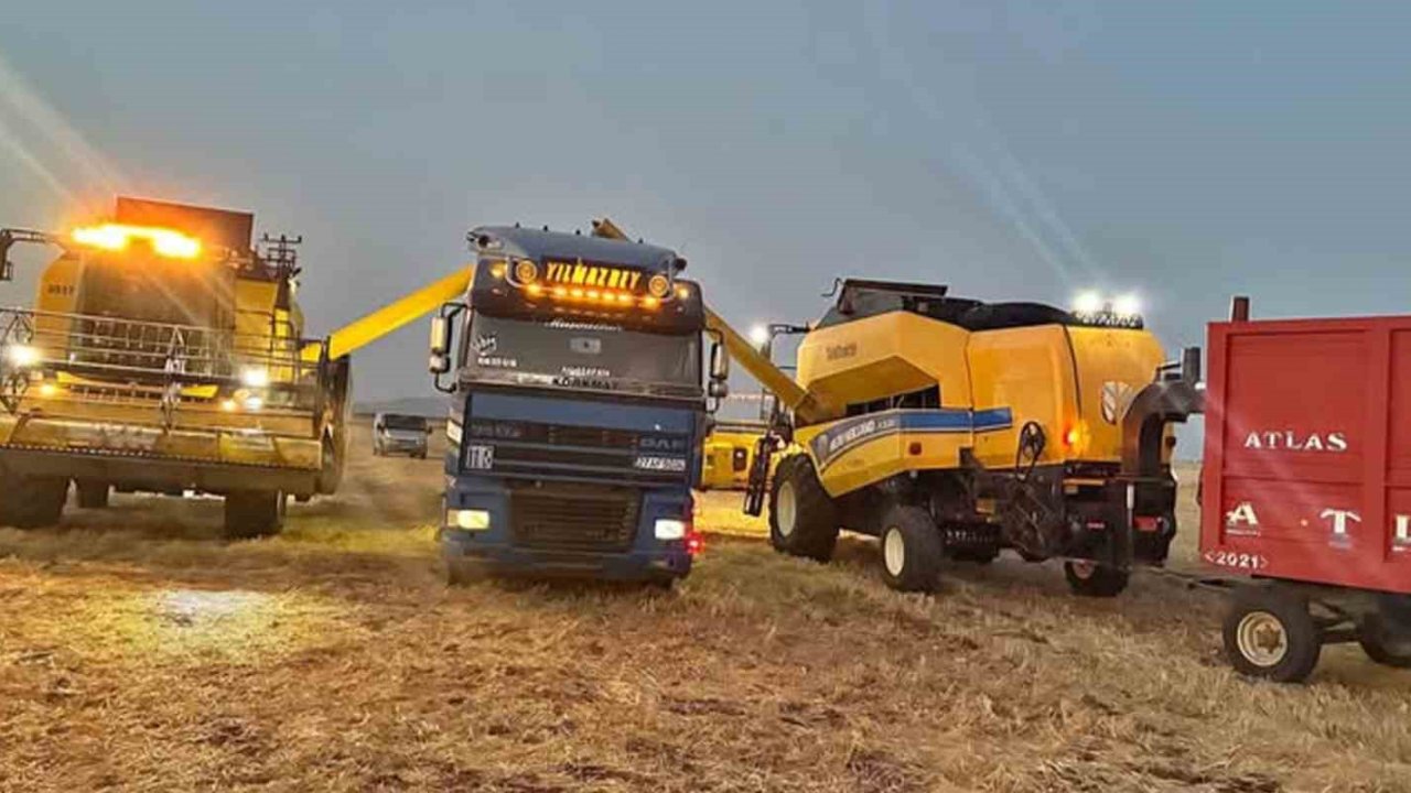 Araban Ovası’nda hububat hasadı devam ediyor