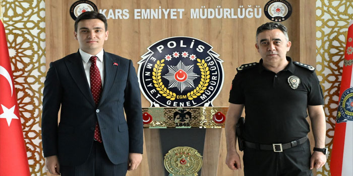Vali Yardımcısı Güzel’den Kars Emniyet Müdürü Tombul’a Veda Ziyareti