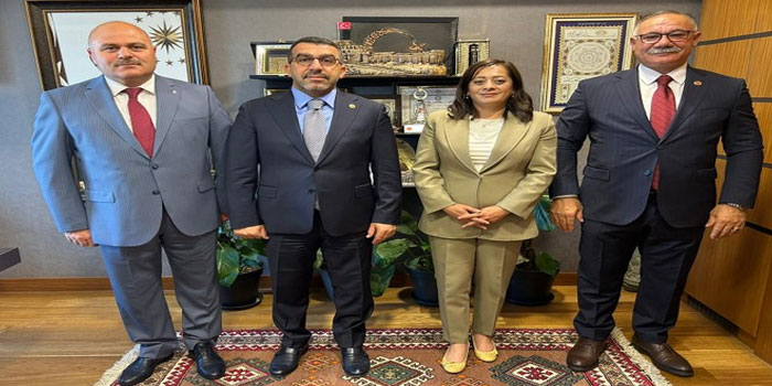 AK Parti Kars Milletvekili Çalkın Kars Heyetini Mecliste Ağırladı