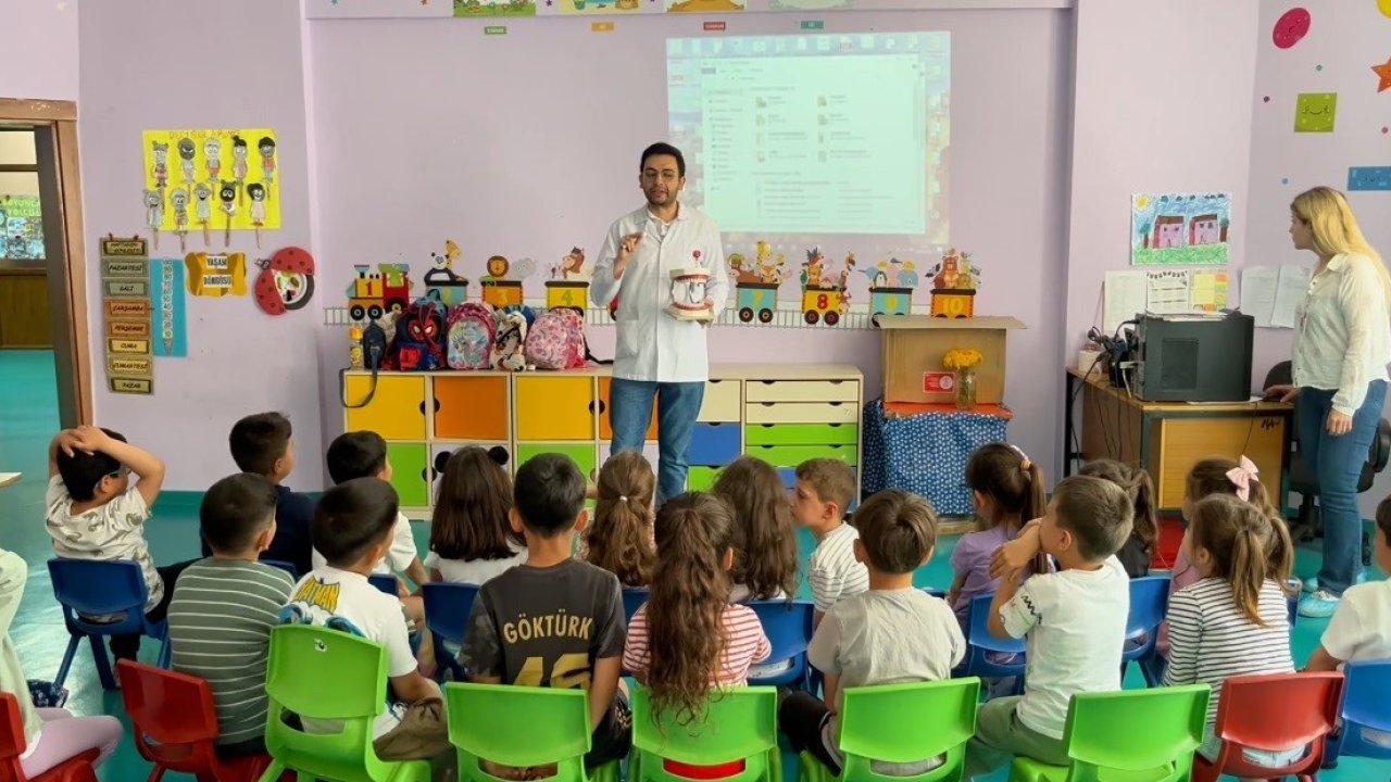 Hozat’ta miniklere sağlık eğitimi verildi