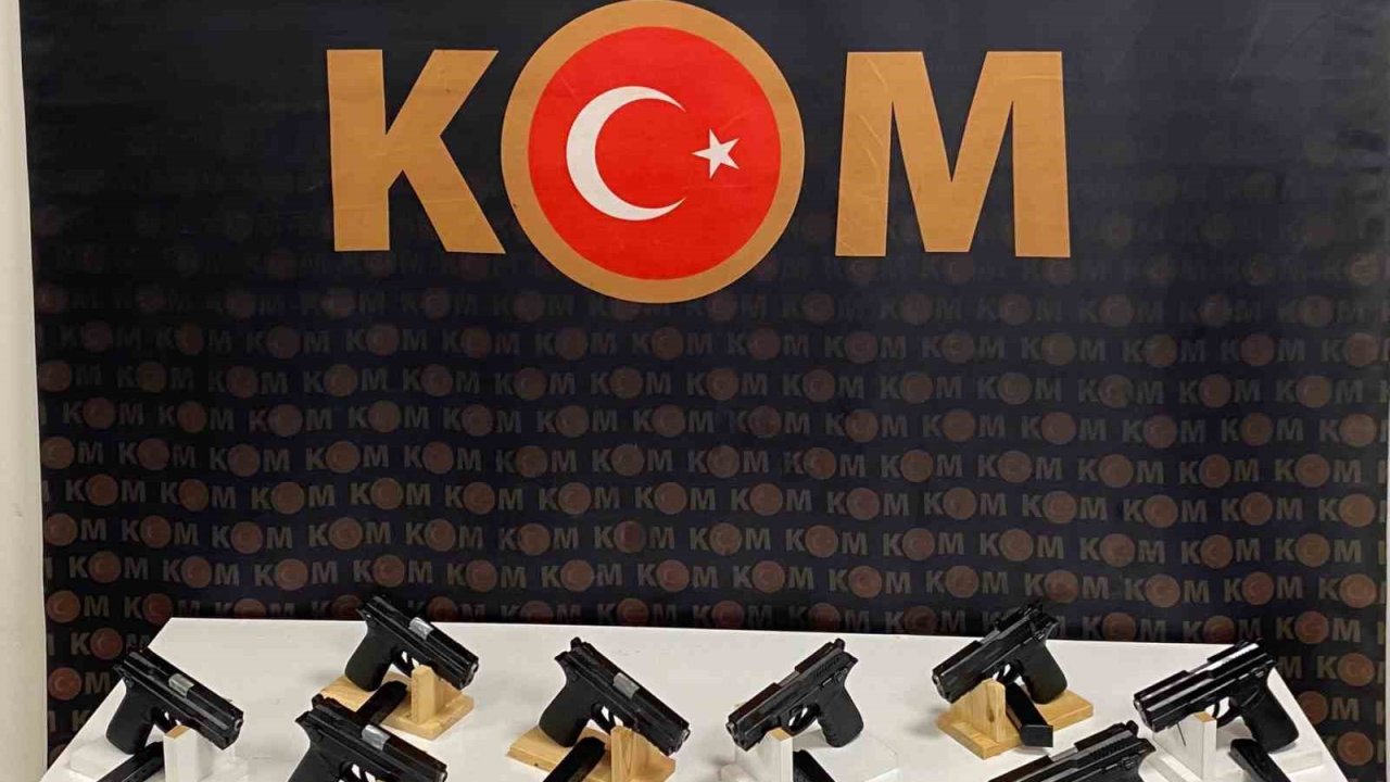 Mardin’de 13 ruhsatsız tabanca ele geçirildi