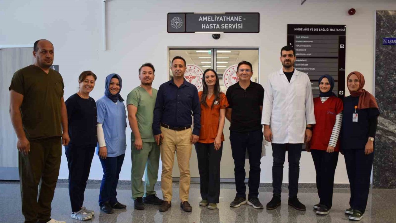Niğde Ağız ve Diş Sağlığı Hastanesi’nde ilk ameliyat başarıyla gerçekleştirildi