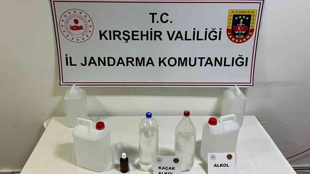 Kırşehir’de kaçak alkol üretimine jandarma operasyonu: 22 litre kaçak ürün ele geçirildi