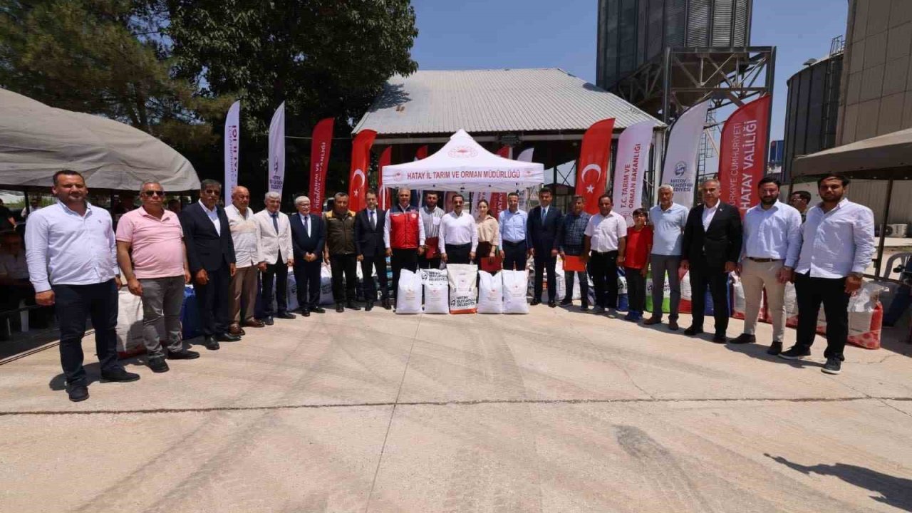 Kırıkhan’da 30 milyon liralık tohum desteği üreticilere ulaştırıldı