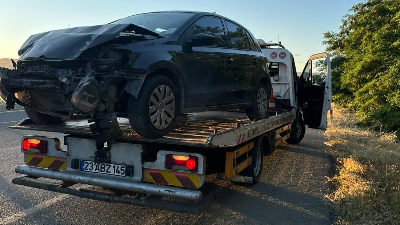 Elazığ’da otomobil şarampole uçtu: 1 yaralı