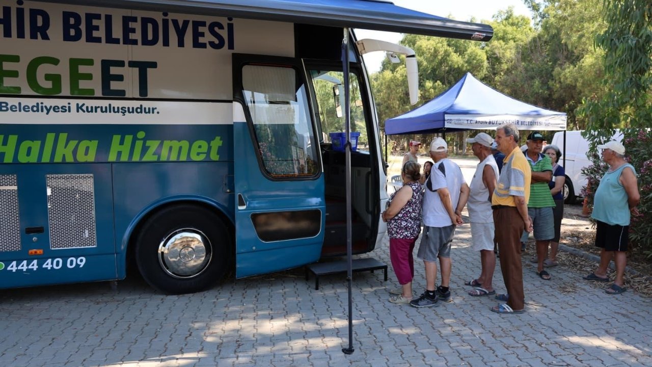 Mobil Halk Ege Et Davutlar’da vatandaşlardan yoğun ilgi gördü