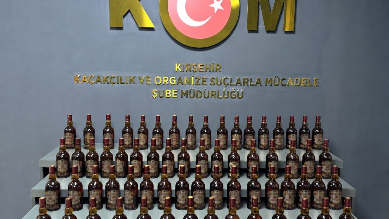 Kırşehir’de kaçak içki ele geçirildi