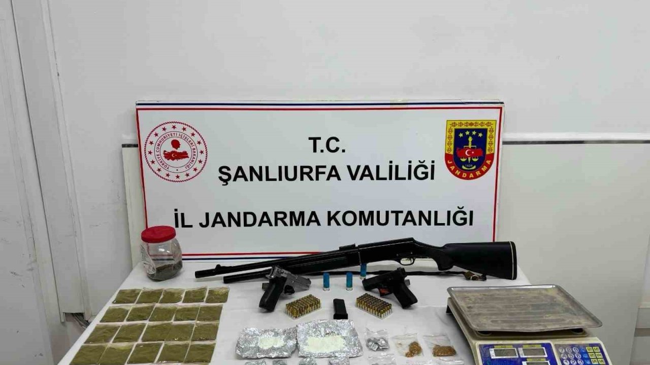 Şanlıurfa’da uyuşturucu operasyonunda 2 gözaltı