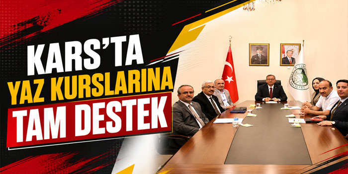 Kars’ta Yaz Kursları İçin Koordinasyon Toplantısı Gerçekleştirildi