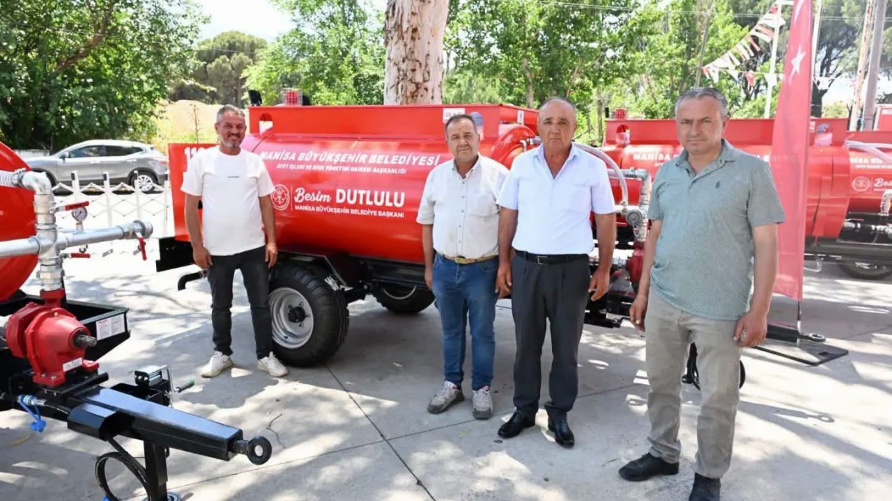 Sarıgöl’de üç mahalleye yangın tankeri desteği