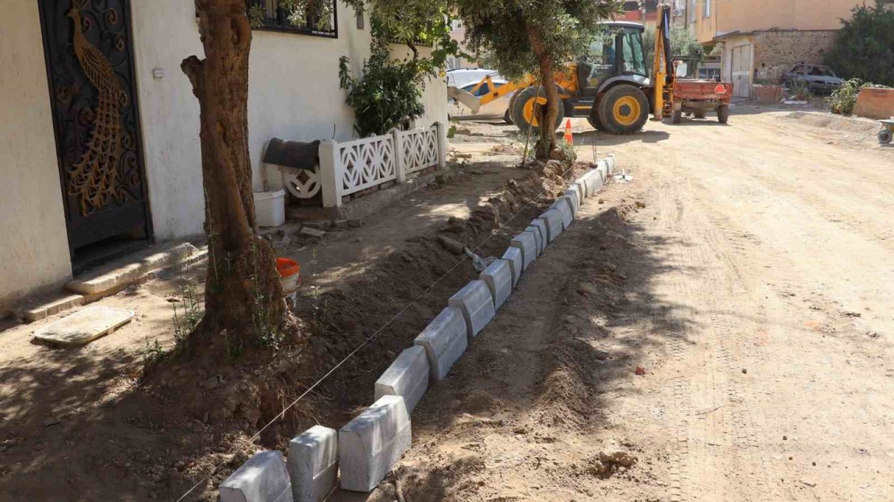 Nazilli Dumlupınar’da yol çalışması