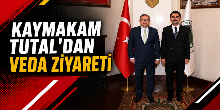 Susuz Kaymakamı Muhammed Emin Tutal'dan Vali Ziya Polat'a Veda Ziyareti