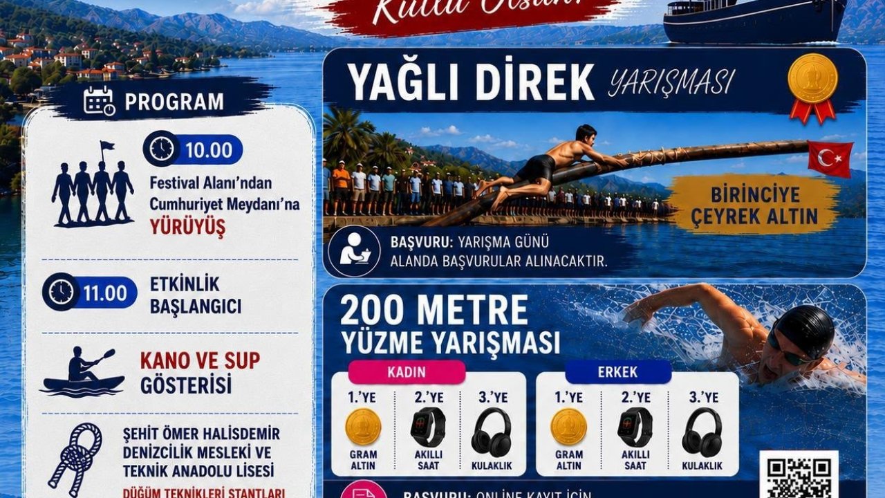 Köyceğiz’de Denizcilik ve Kabotaj Bayramı çeşitli etkinliklerle kutlanacak