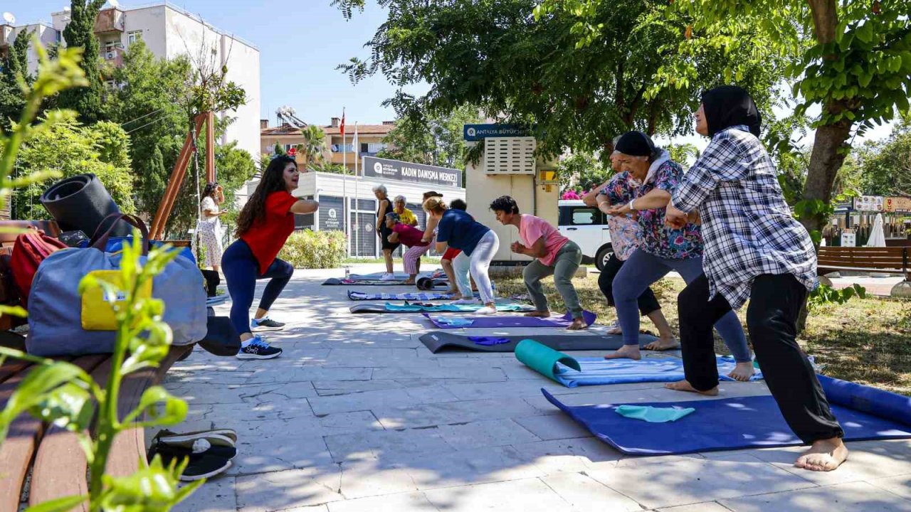 Kadın Danışma Merkezi’nde sabah sporu