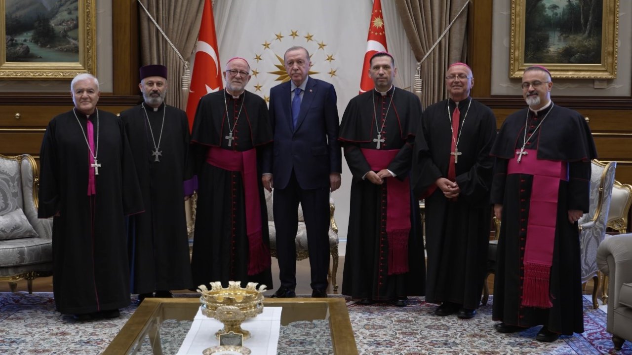 Cumhurbaşkanı Erdoğan, Türkiye Katolik Episkoposlar heyetini kabul etti