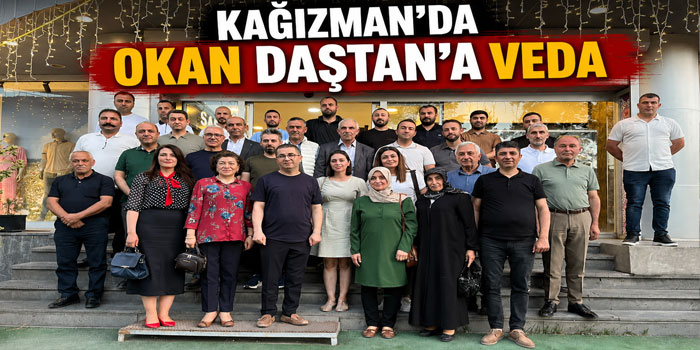 Kağızman Belediyesi'nde Okan Daştan'a Veda Programı