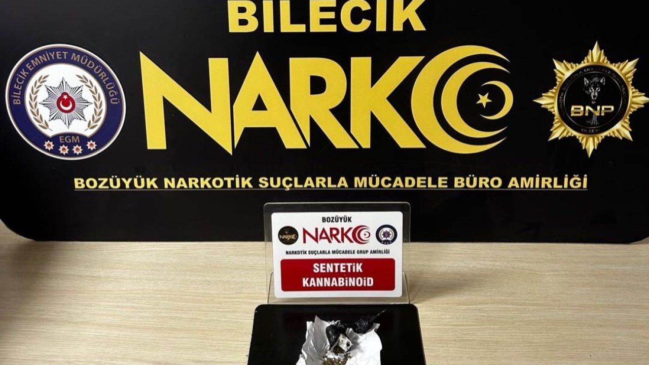 Bilecik’te uyuşturucu operasyonu: 1 gözaltı