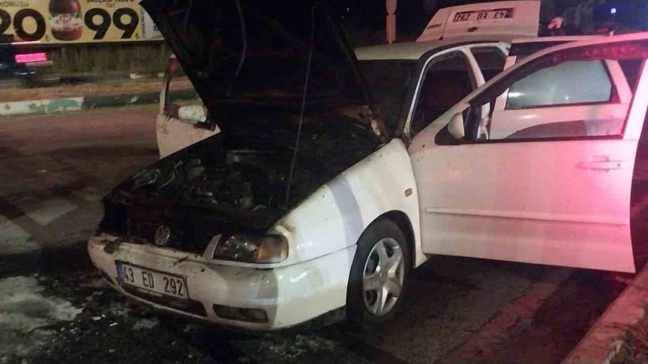 Kütahya’da araç yangını