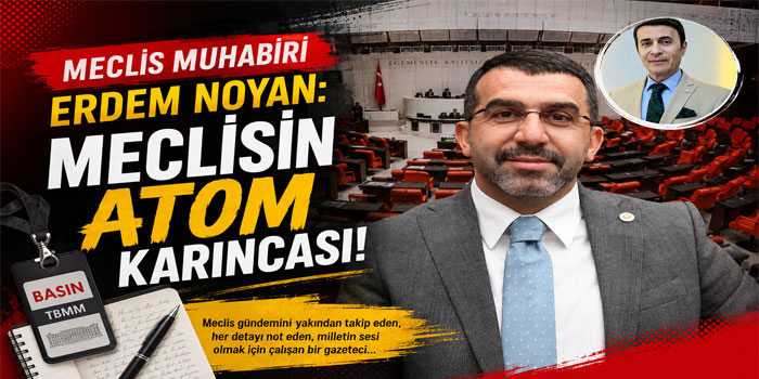 Meclis Muhabiri Erdem Noyan: MECLİSİN ATOM KARINCASI!