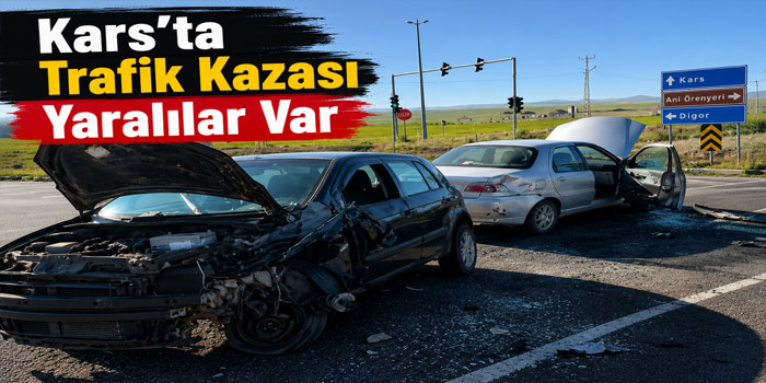 Kars'ta Kafa Kafaya Çarpışma: 4 Yaralı