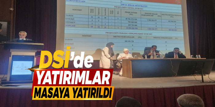 DSİ 24. Bölge Müdürlüğü Yatırımları Masaya Yatırdı