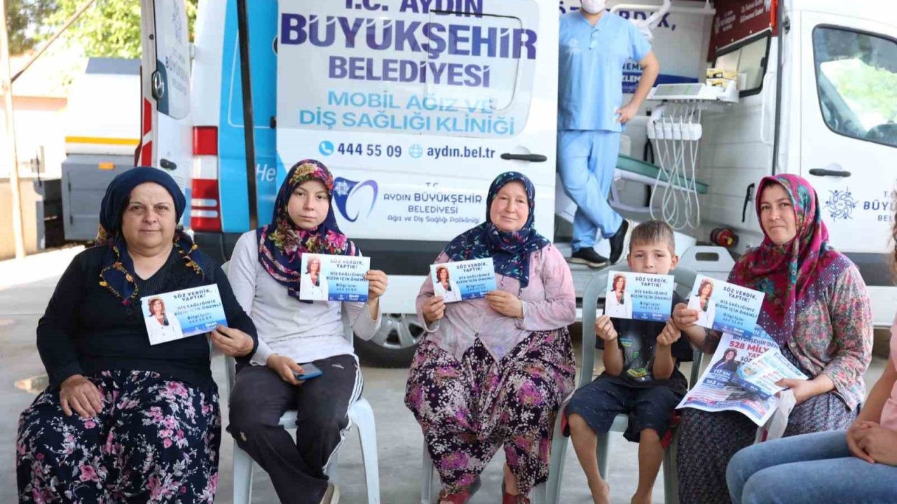 Aydın Büyükşehir’in mobil diş klinikleri hizmete devam ediyor
