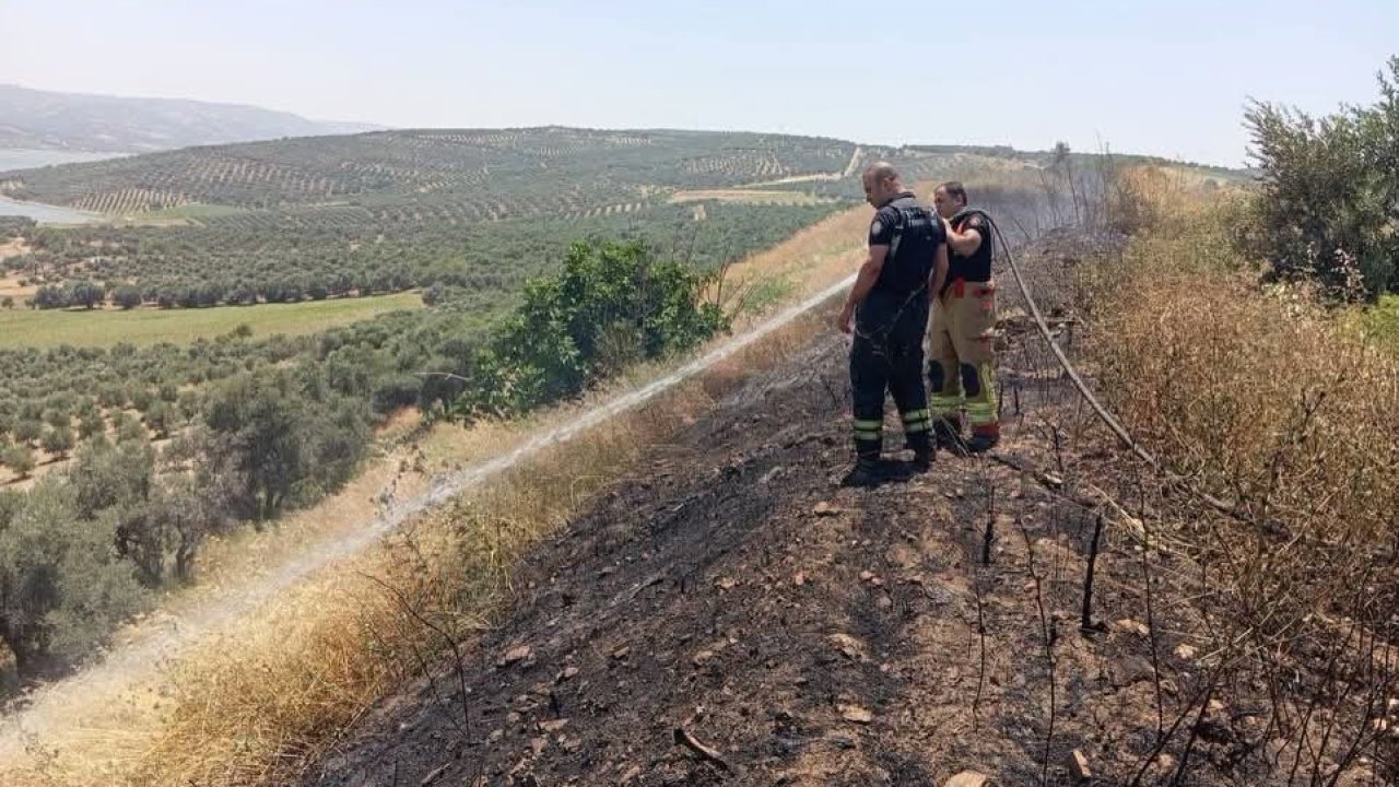 Altınözü’de anız yangını