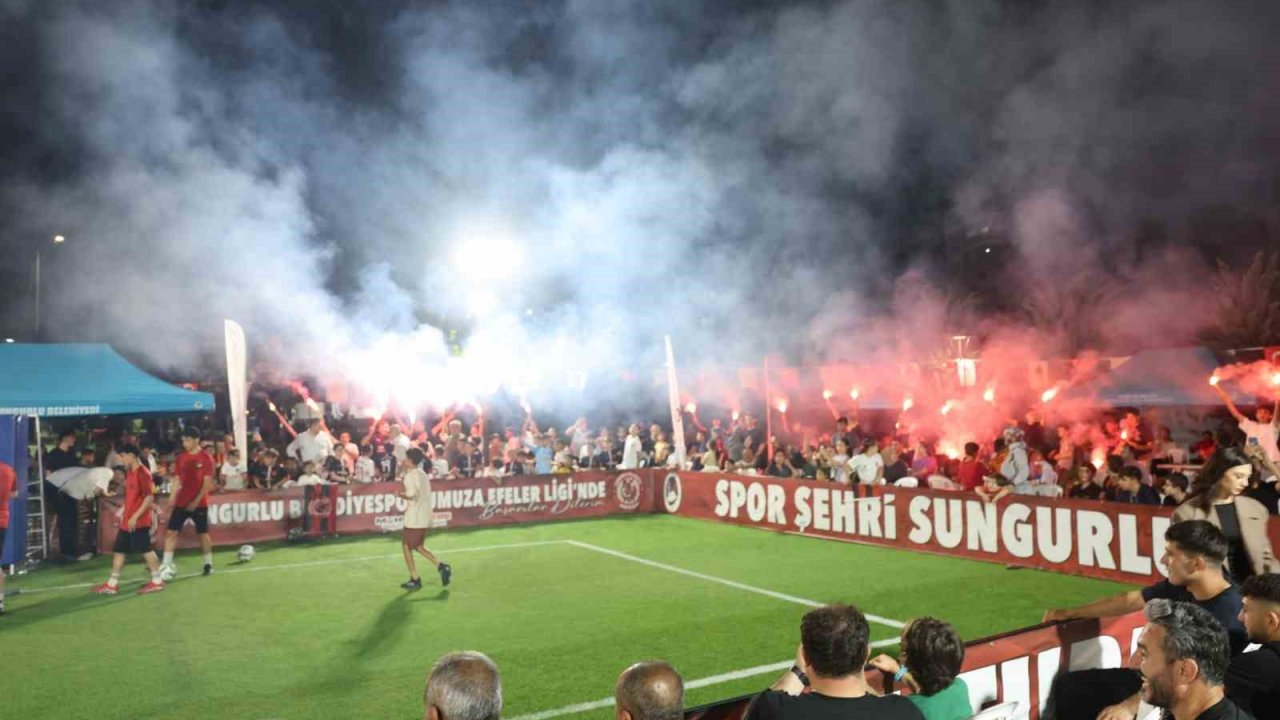 Sungurlu’da ayak tenisi turnuvası kıyasıya mücadelelere sahne oldu