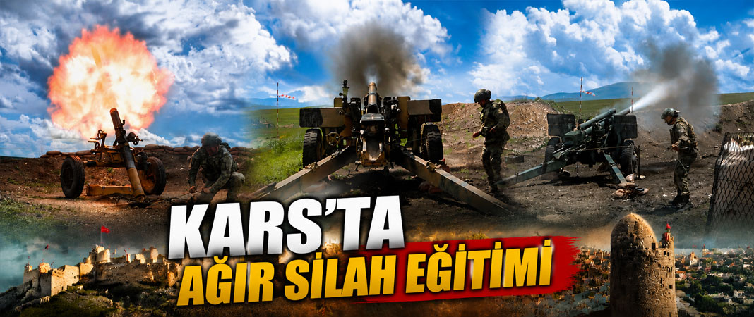 Kars'ta Hudut Birliklerinden Ağır Silah Atış Eğitimi