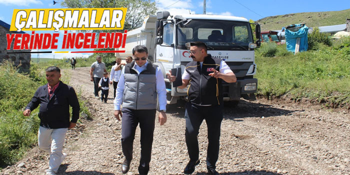 Kaymakam Semiz Köylerde İncelemelerde Bulundu