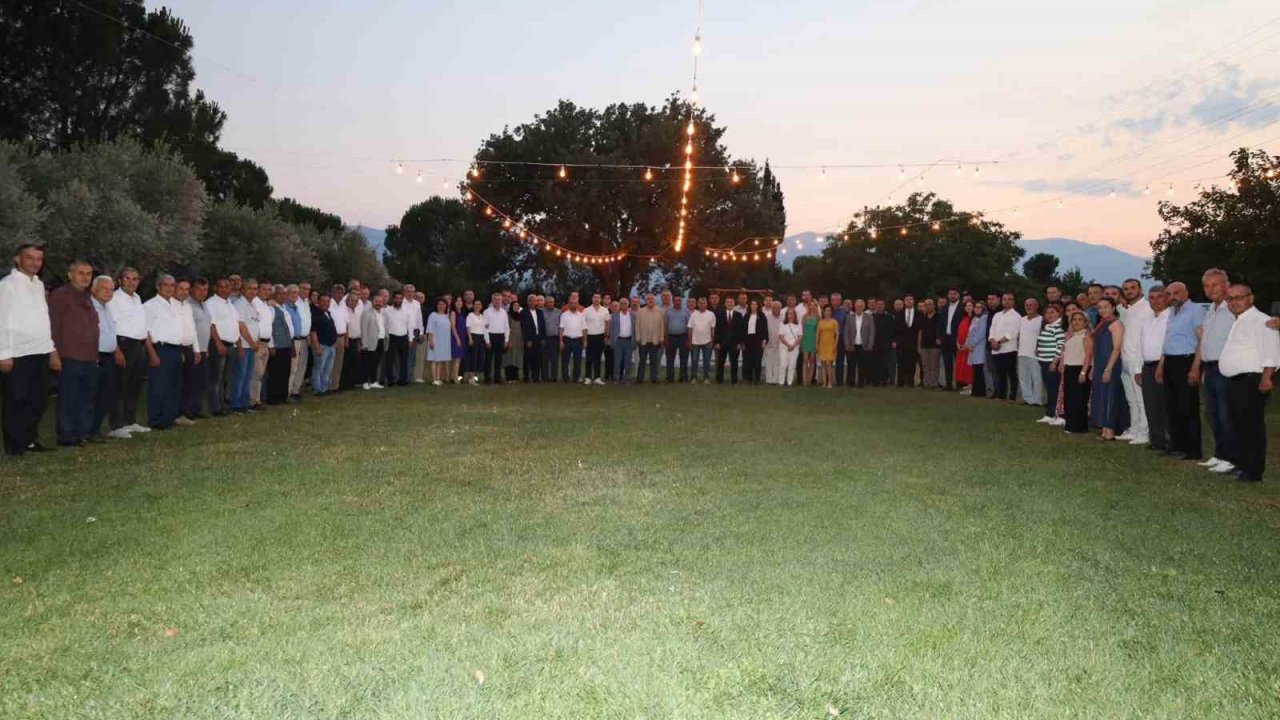 Karacasu Kaymakamı Mehmet Gündoğdu’ya veda yemeği