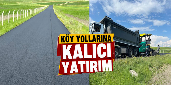 Kars'ta Köy Yollarına 12,6 Kilometrelik Asfalt Yatırımı
