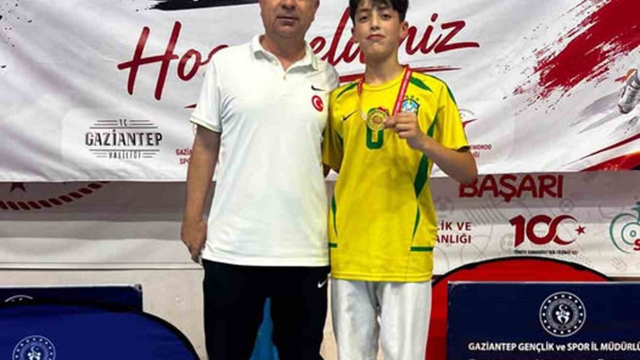 Arabanlı Taekwondocu bölge şampiyonu Ahmet Öztürk Gaziantep’i temsil edecek