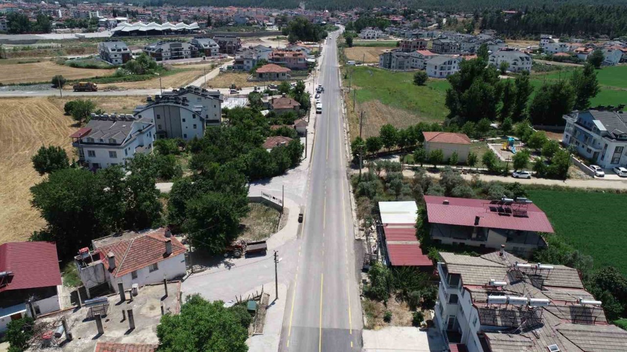 Seydikemer Belen’de yol çalışmaları tamamlandı