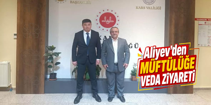 Azerbaycan Başkonsolosu Aliyev’den Müftü Yıldız’a Veda Ziyareti