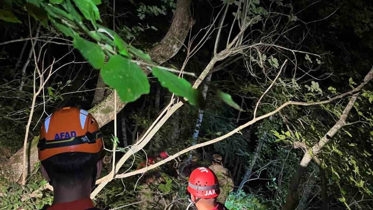 Kastamonu’da uçuruma yuvarlanan şahıs ekipler tarafından kurtarıldı